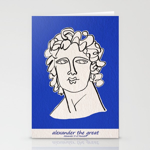Alexander the Great statue Stationery Cards