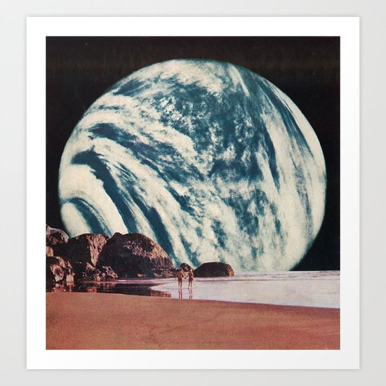 long walks on the beach Art Print