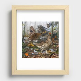 Ruffed Grouse Recessed Framed Print