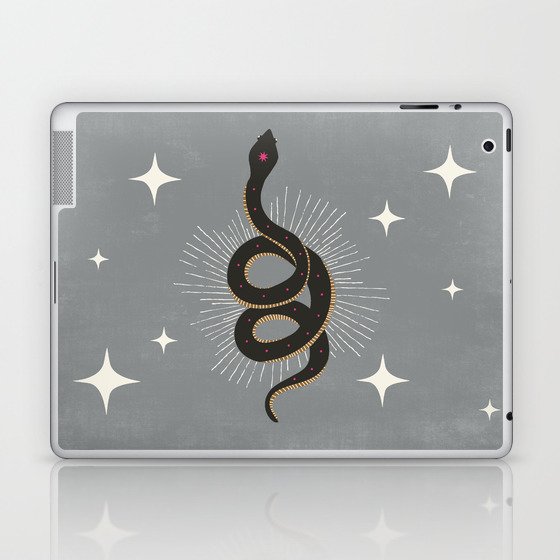 Slither - Gray Laptop & iPad Skin