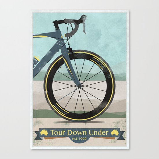 Tour Down Under Bike Race Canvas Print