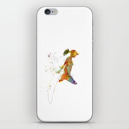 Fitness in watercolor iPhone Skin