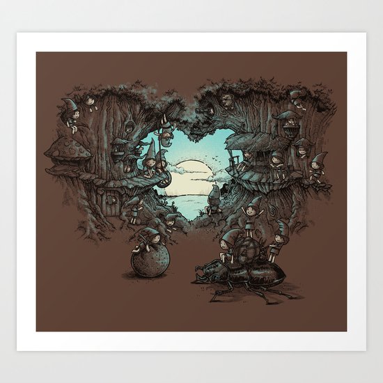 There's a gap next door Art Print