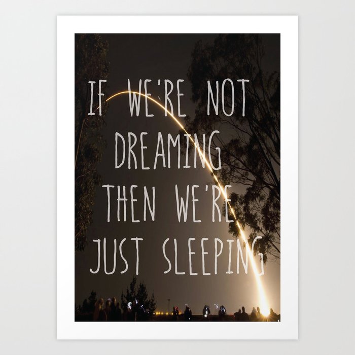 Dreaming or Sleeping Art Print