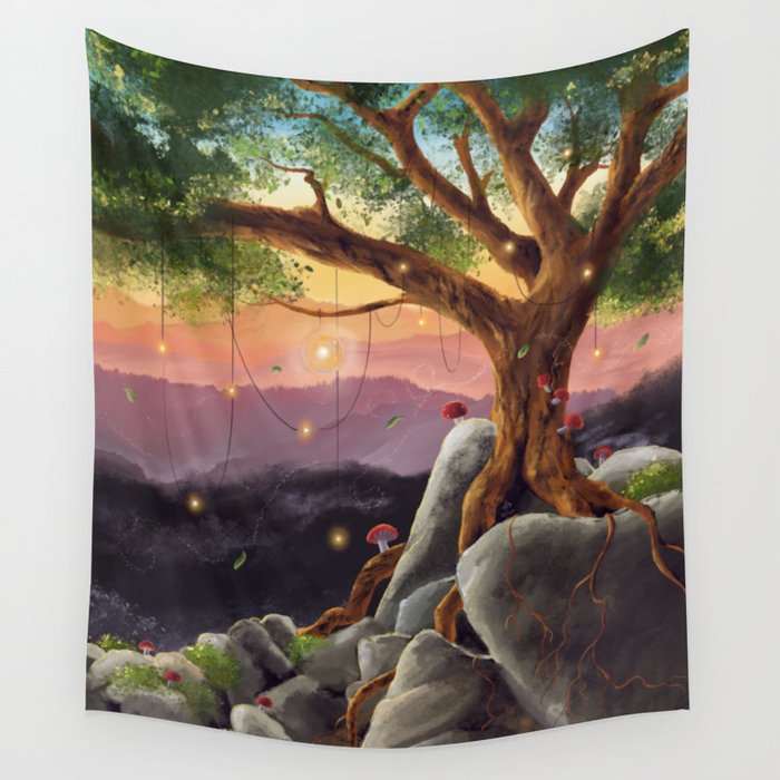 Sunset wall best sale tapestry
