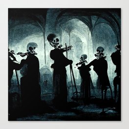 The Skeleton Orchestra Canvas Print
