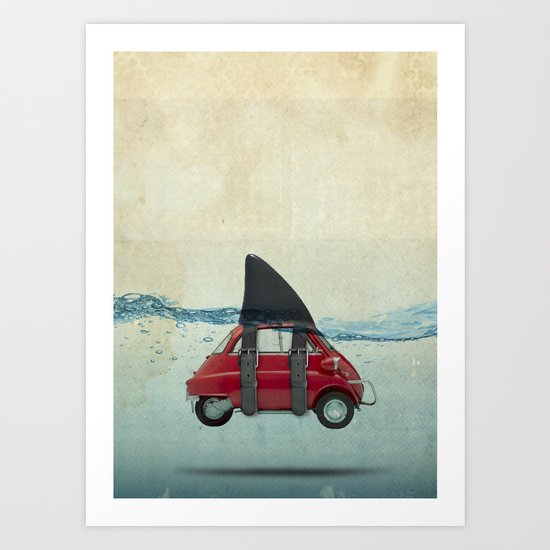 isetta shark Art Print