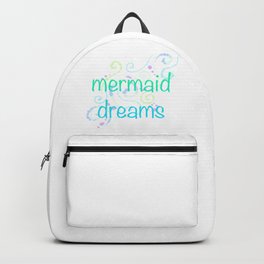 Mermaid Dreams with Swirly Bubbles Backpack