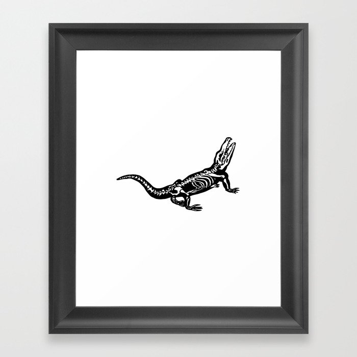 x-ray gator Framed Art Print