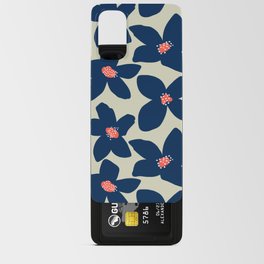 Blue flowers Android Card Case