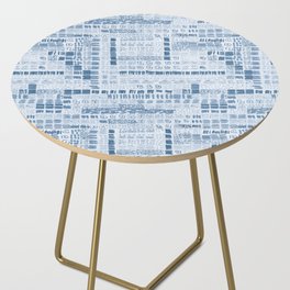 blue denim ink marks hand-drawn collection Side Table
