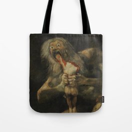 Saturn Devouring His Son by Goya Tote Bag