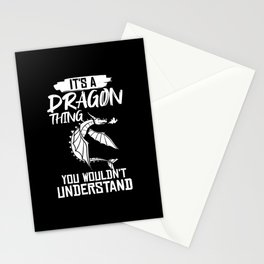 Dragon Head Funny Cute Fantasy Creature Stationery Card