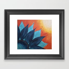 Sunflower Burst Horizontal Framed Art Print