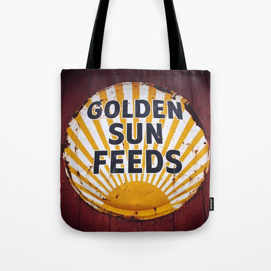 Golden Sun Feeds Tote Bag