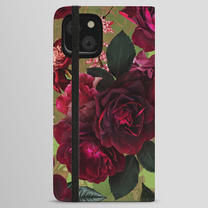 Vintage & Shabby Chic - Botanical Roses Summer Garden   iPhone Wallet Case