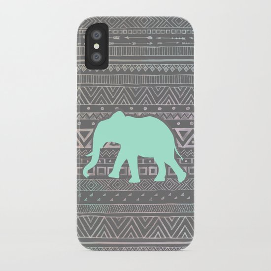 Mint Elephant iPhone Case