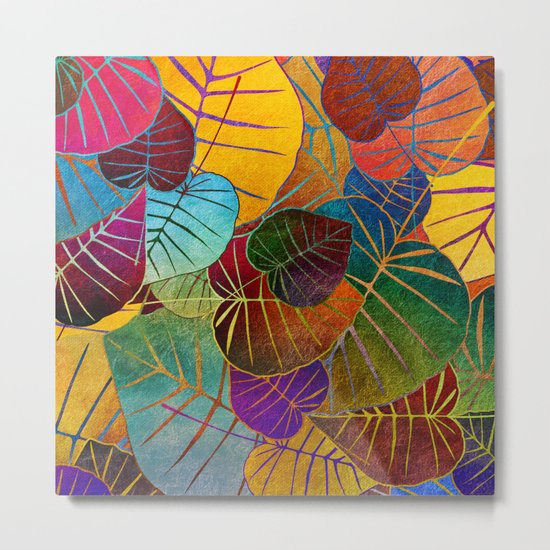 Leaf Pattern 4 Metal Print