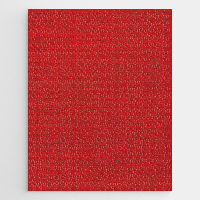 Ruby Red Heritage Hand Woven Cloth Jigsaw Puzzle