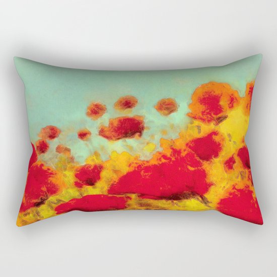 FLOWERS - Poppy time Rectangular Pillow