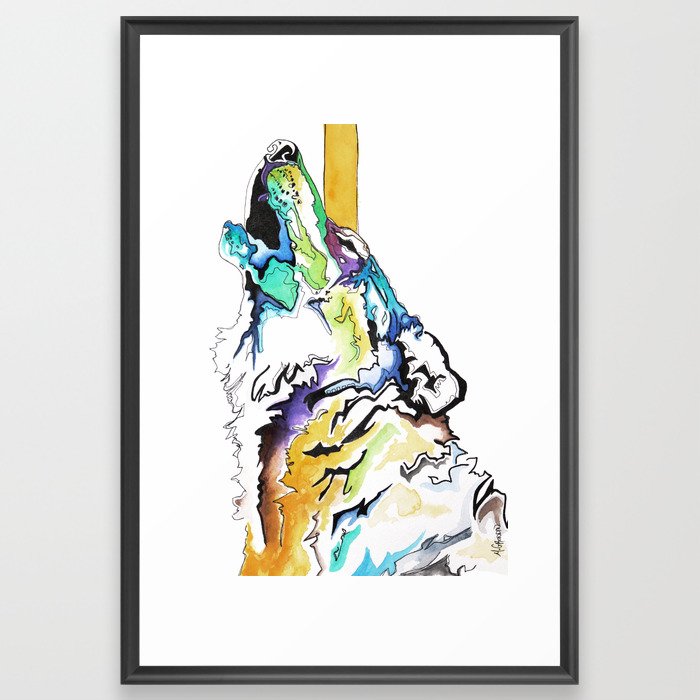 Spirt Wolf I Framed Art Print