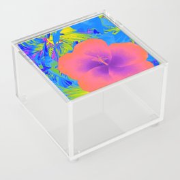 Neon Flower Paradise Acrylic Box