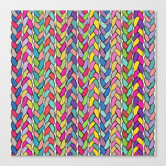 Rainbow Braids Canvas Print