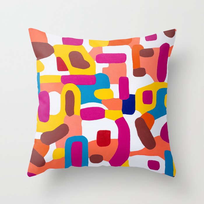 Out of the blue Throw Pillow