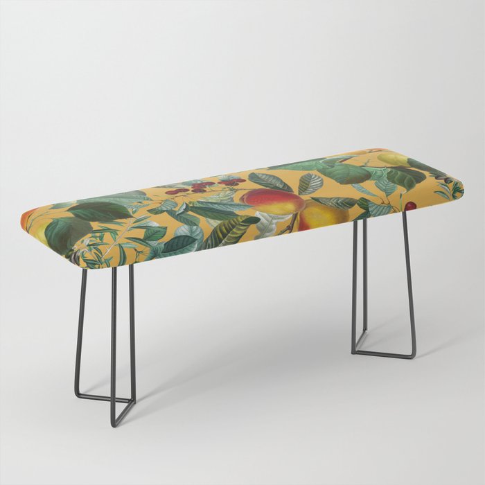 Floral and Fruit pattern II Bench