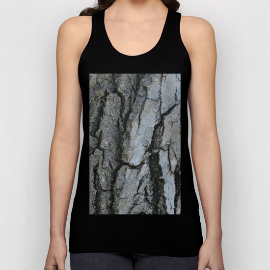 TEXTURES -- Fremont Cottonwood Bark Unisex Tank Top