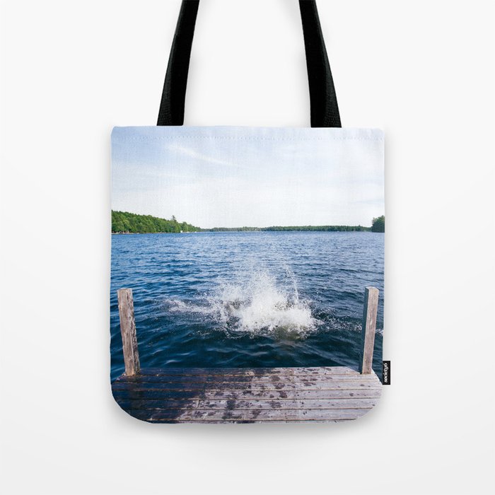 Lake Splash Tote Bag