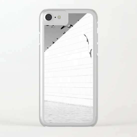 Shadows birds Clear iPhone Case
