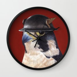 Peregrine falcon Wall Clock