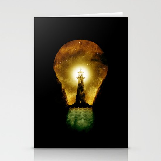 reach for the light Stationery Cards