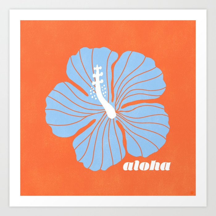 hibiscus aloha Art Print