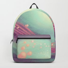 Melody of Love Backpack | Card, Love, Melody, Nursery, Painting, Abstract, Design, Purple, Poster, Officedecor 