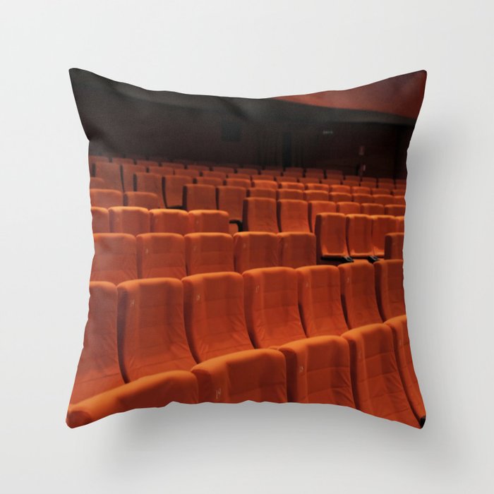 Cinema theater stage seats Throw Pillow