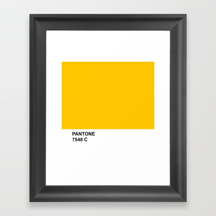 Pantone Yellow Framed Art Print