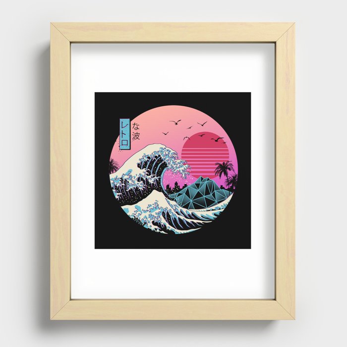 The Great Retro Wave Recessed Framed Print