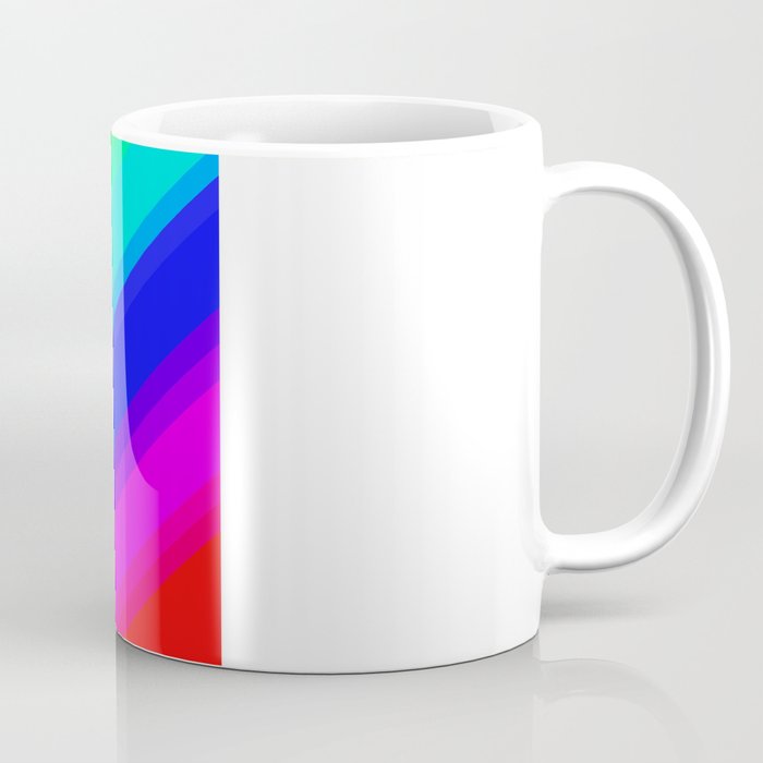 Brightly Coloured Stripes Coffee Mug