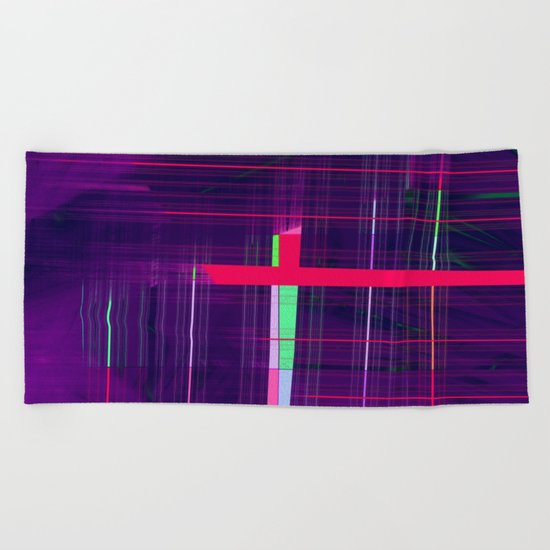 through the cage Beach Towel