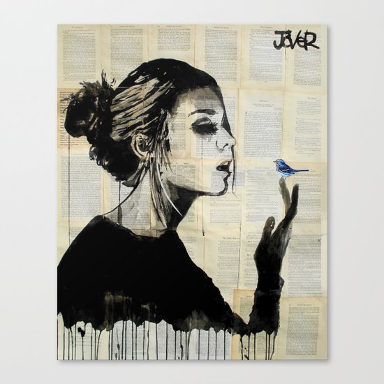 blue bird Canvas Print