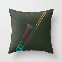 Trombone Throw Pillow