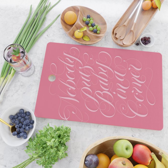 Nobody Puts Baby In A Corner Dirty Dancing Quote Cutting Board By Bjornberglund Society6