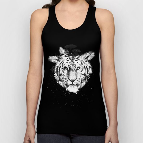White Tiger Unisex Tank Top