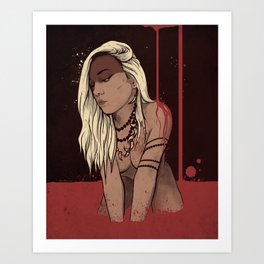Hot Blood Art Print