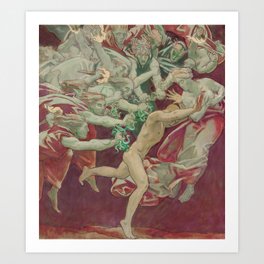 Orestes and the Furies by John Singer Sargent Art Print