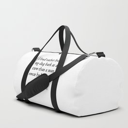 Much Ado About Nothing - Shakespeare Quote Duffle Bag