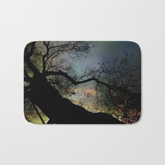 Night Fall by The Tree Bath Mat