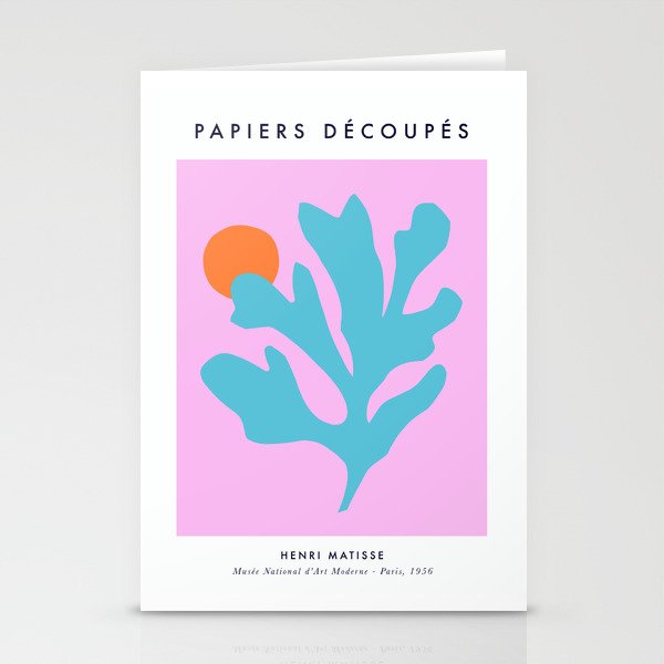 Matisse Poster 1. Leaf & Sun cut-outs Stationery Cards